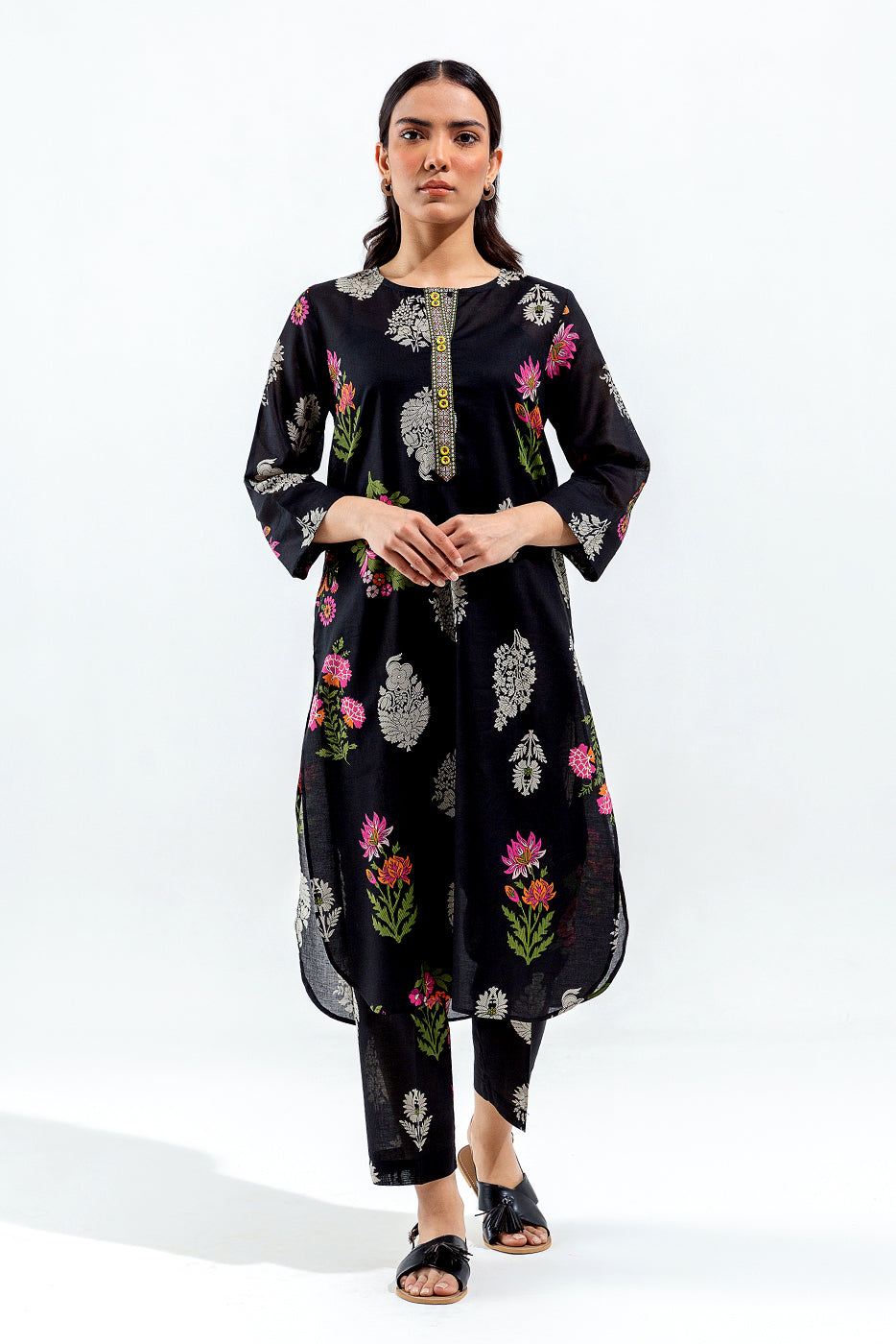 2 Piece Printed Rotary Print Suit (Pret)