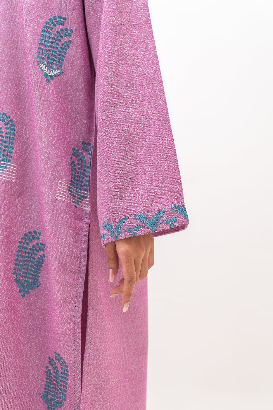 2 Piece Embroidered Karandi Suit (Pret)