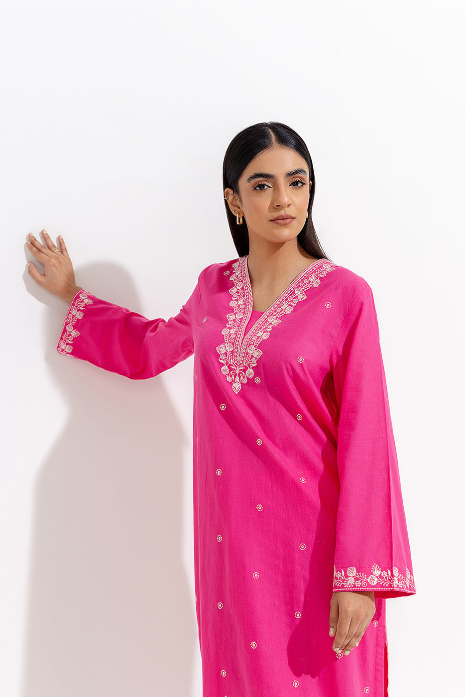 2 Piece Embroidered Multi Naps Suit (Pret)