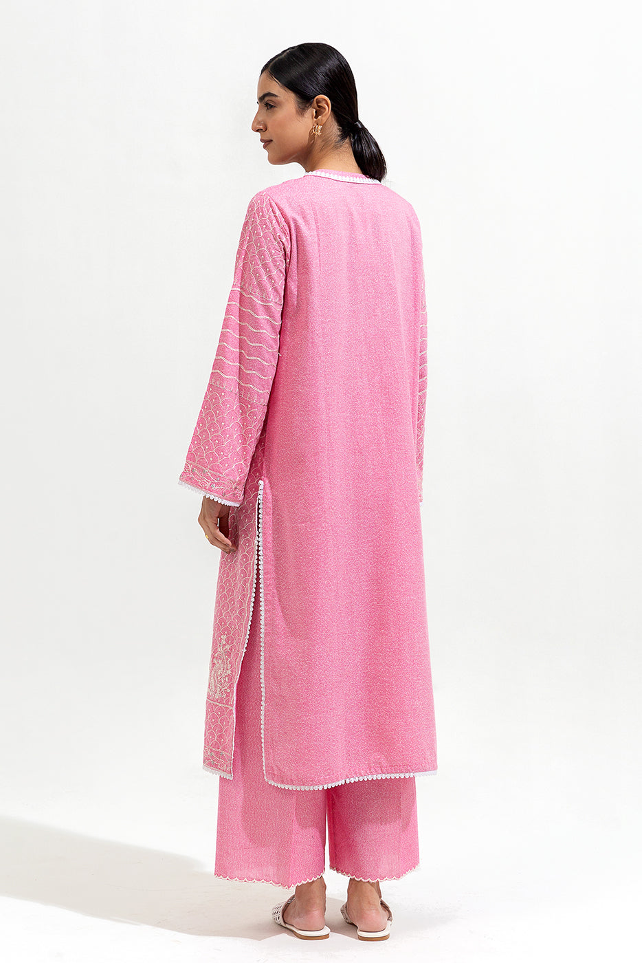2 Piece Embroidered Karandi Suit (Pret)