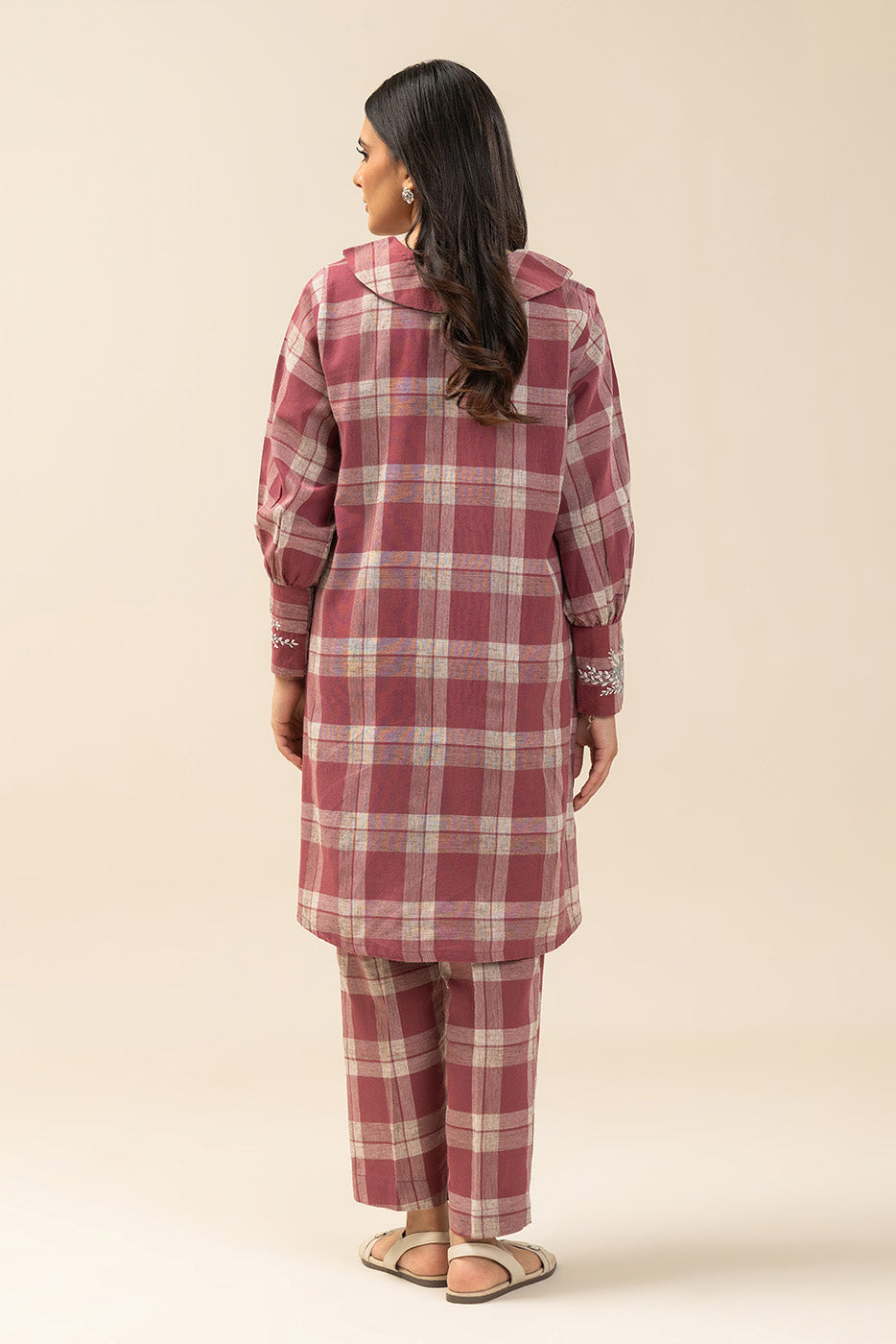 2 PIECE BASIC YARN DYED SUIT (PRET)