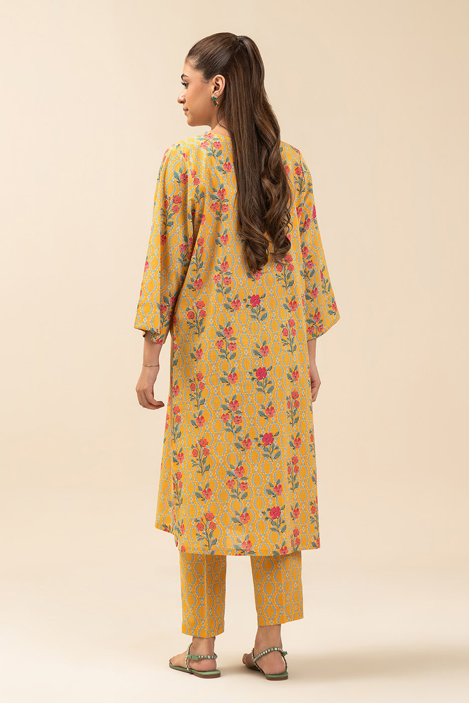 PRINTED TWO WAY SLUB SHIRT (PRET)