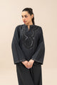 EMBROIDERED SLUB SHIRT (FLOW)