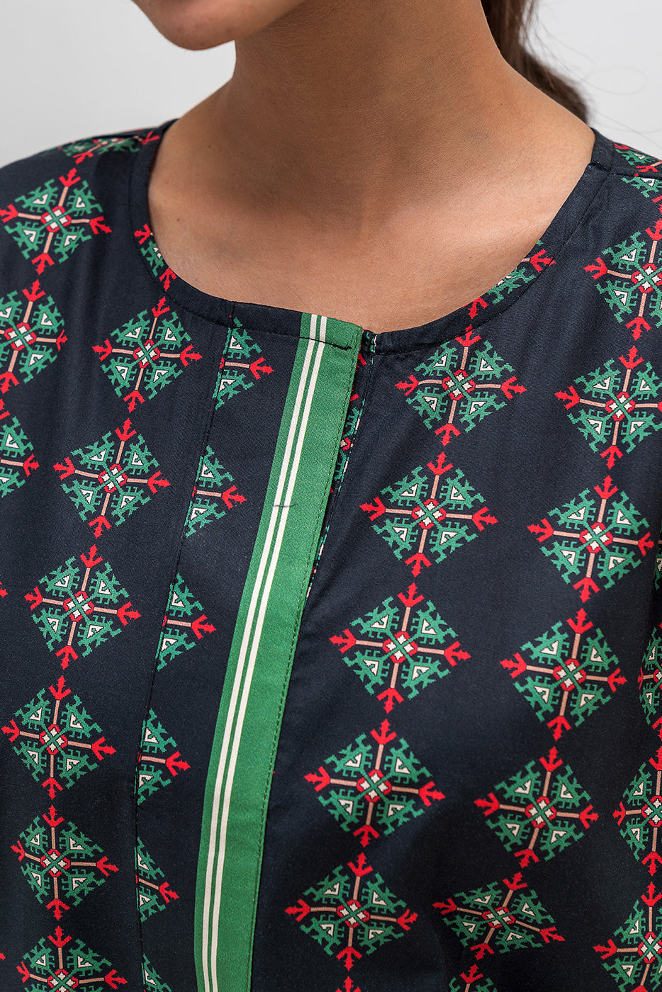 Printed Cambric Shirt (Pret)