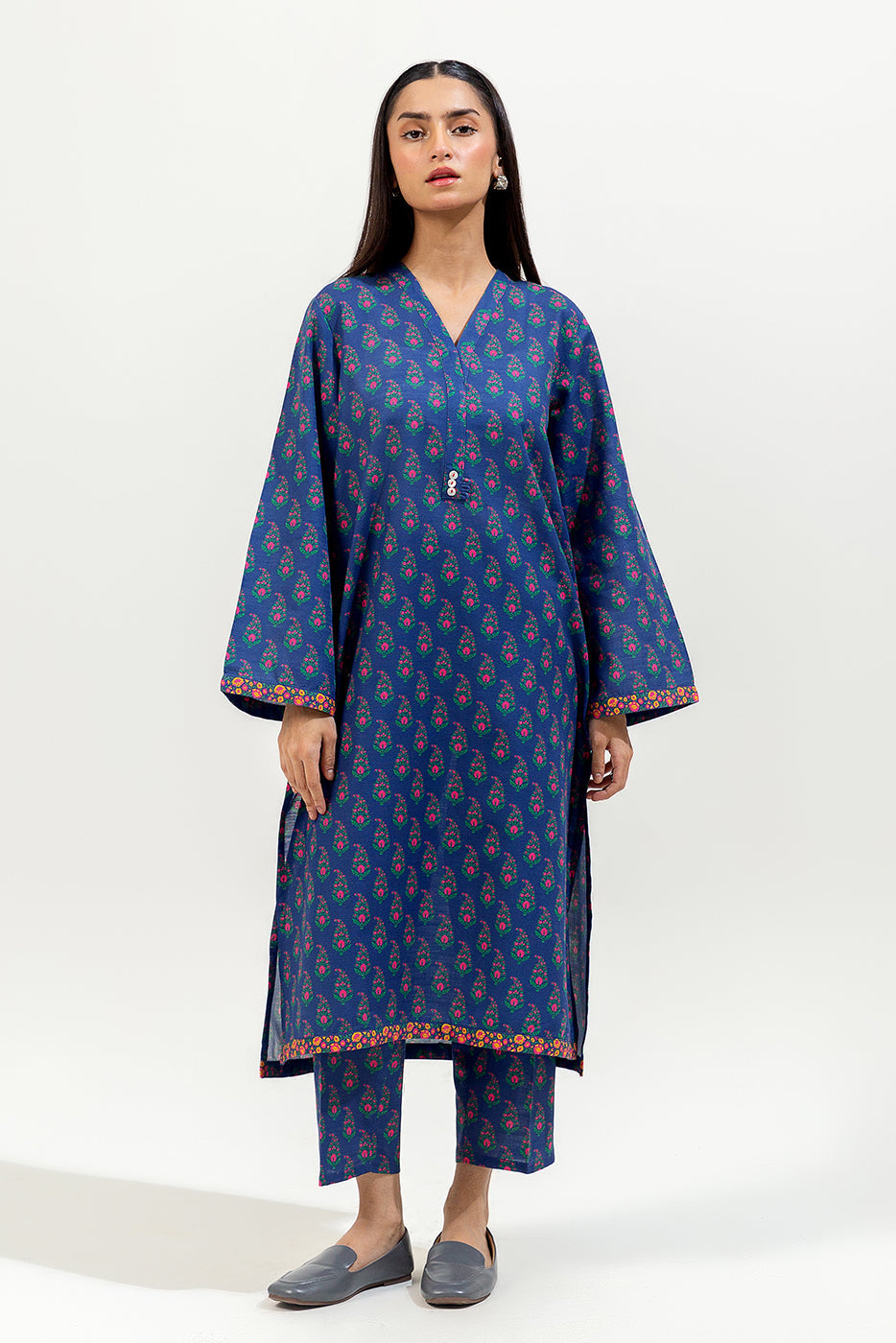2 Piece Printed Khaddar Suit (Pret)