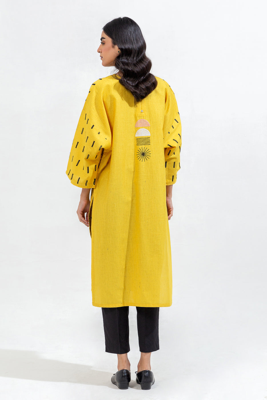 Embroidered Khaddar Shirt (Pret)