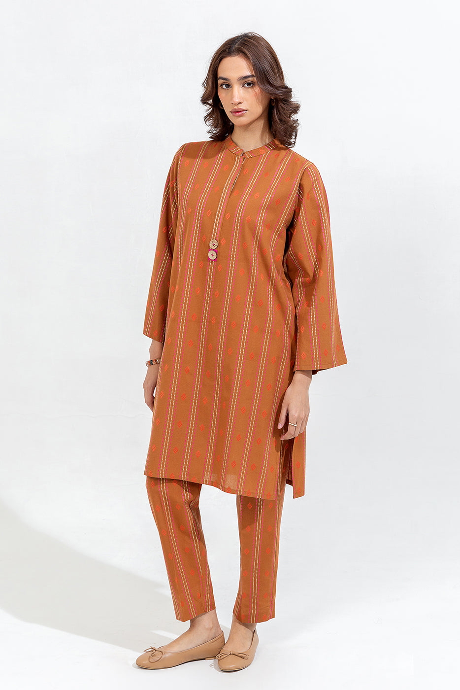 2 Piece Basic Jacquard Suit (Pret)