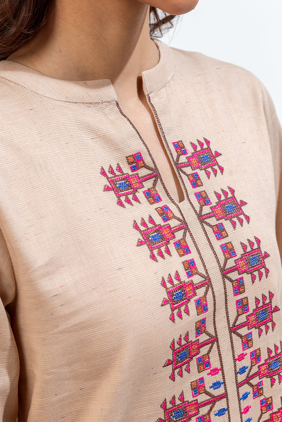 2 Piece Embroidered Khaddar Suit (Pret)