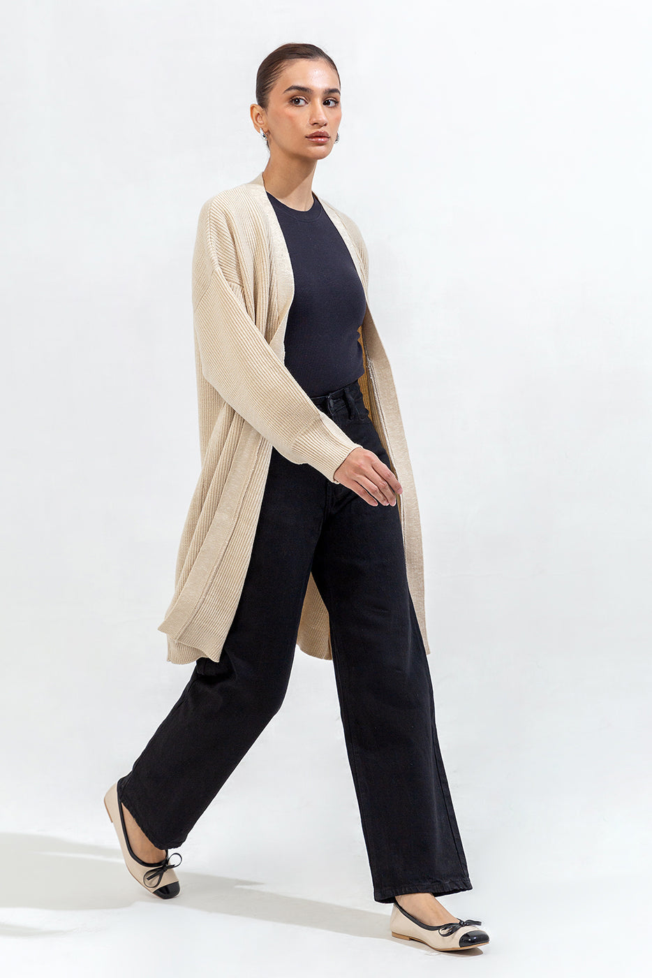 Long Knitted Shrug