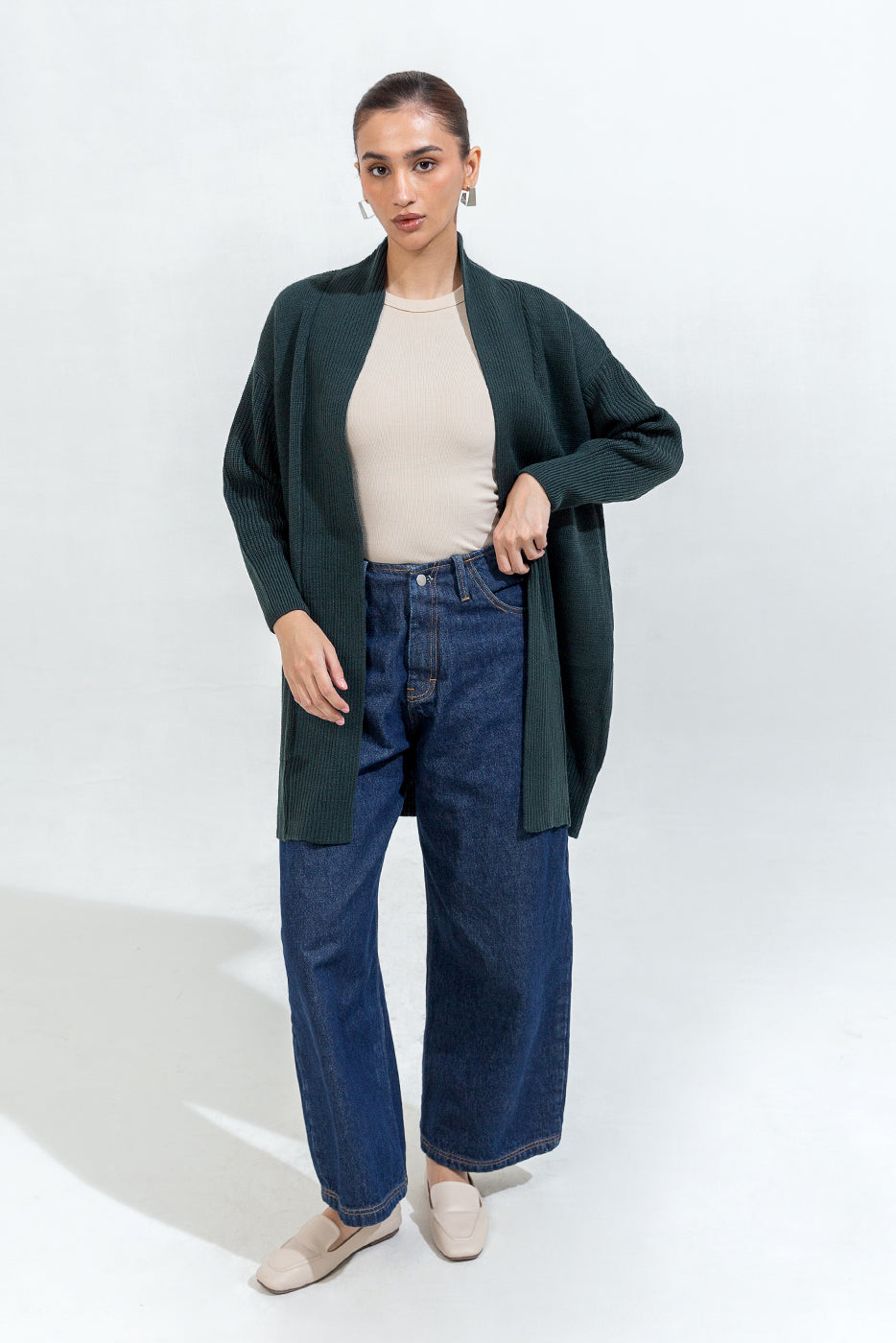 Long Knitted Shrug