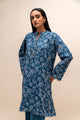 2 Piece Embroidered Khaddar Suit-Serene Blue (Unstitched)