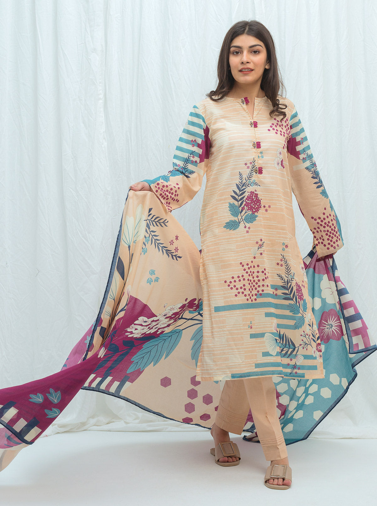 BREEZY BLOOM-PRINTED-2PBT2S21U13-BEIGE-2000000164342-2P