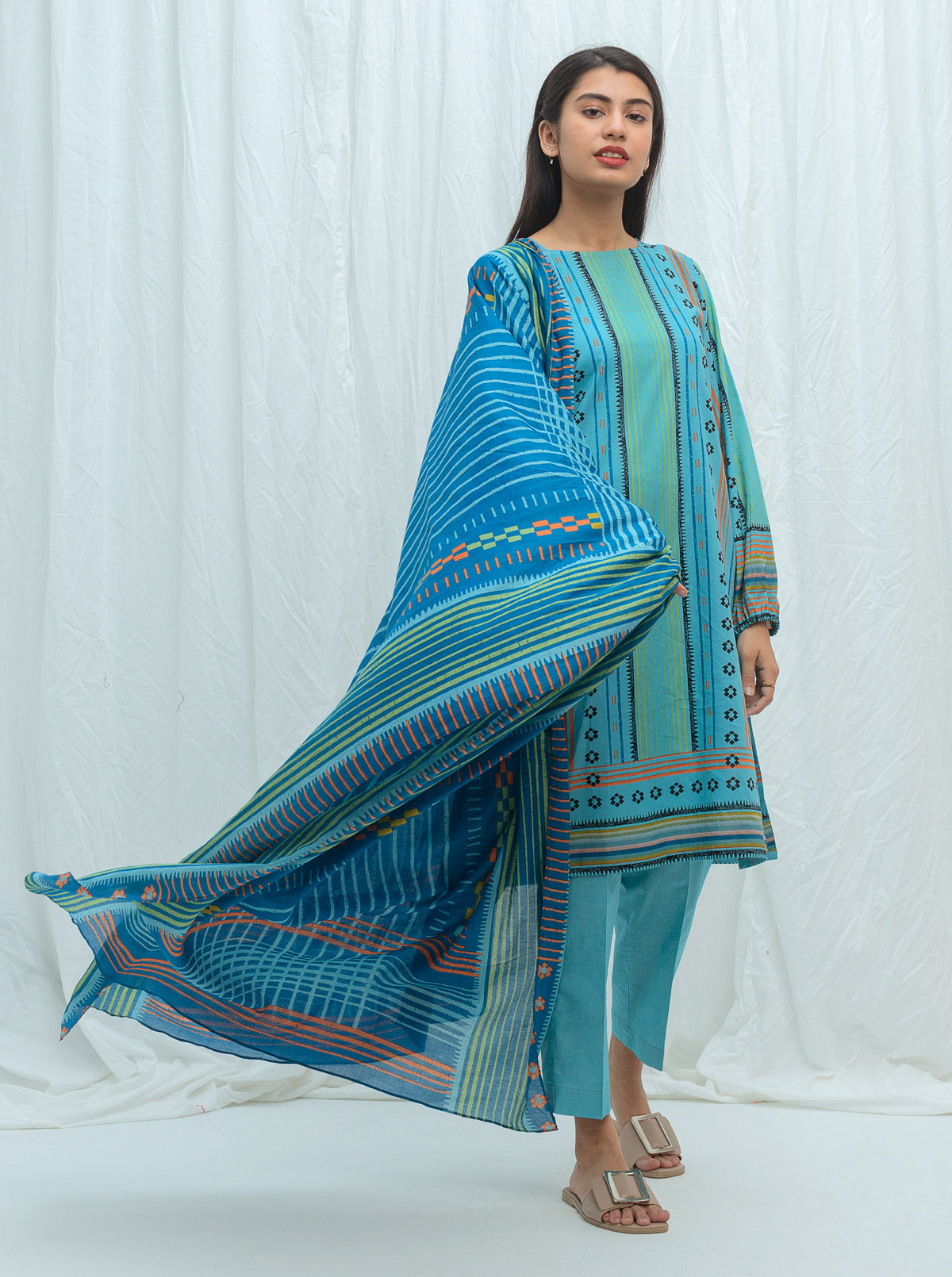 IMPERIAL TRIBE-PRINTED-2PBT2S21U17-BLUE-2000000164345-2P