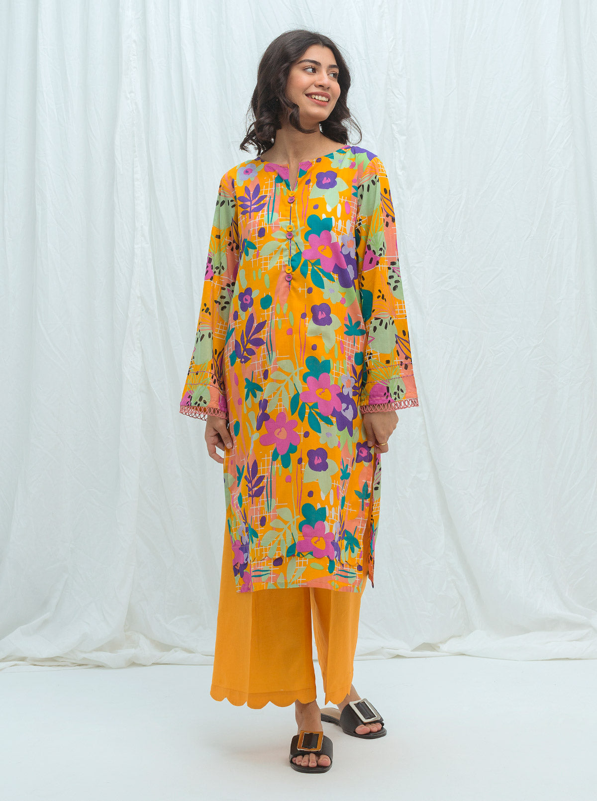 AMBER ESCAPE-PRINTED-2PBT2S21U23-MUSTARD-2000000164350-2P