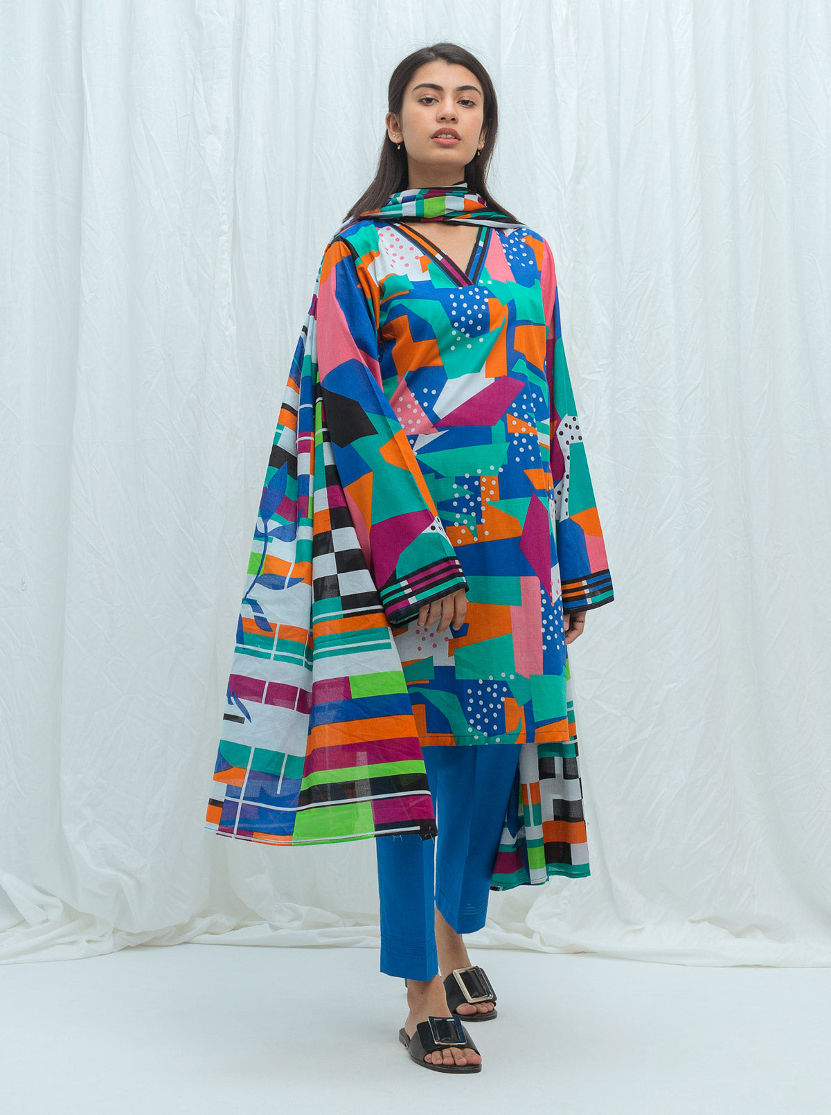 HAZY BLUE-PRINTED-2PBT2S21U27-MULTI-2000000164353-2P