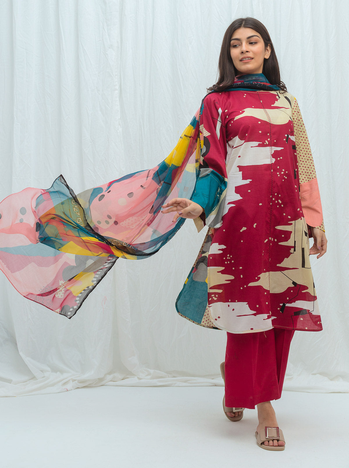 CARMINE BLUSH-PRINTED-2PBT2S21U48-MAROON-2000000164365-2P