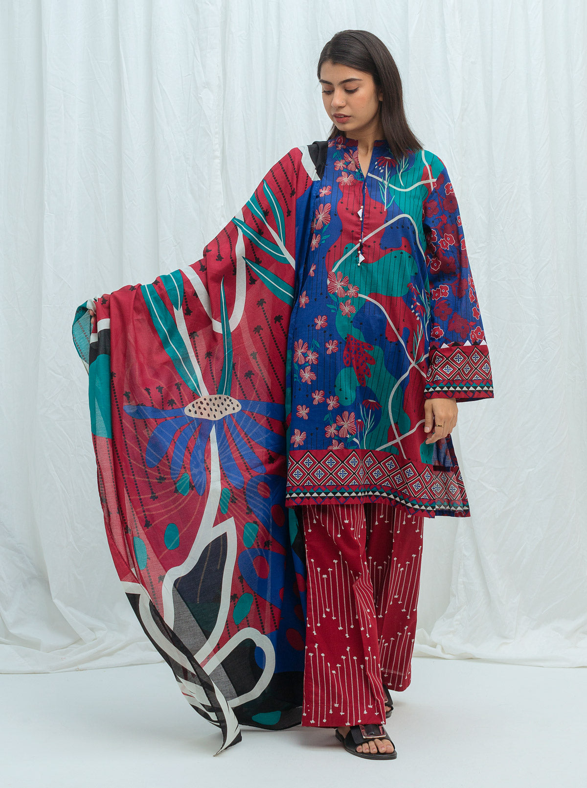 SCARLET SECRET-PRINTED-3P (UNSTITCHED)BT2S21U75-BLUE-2000000164383-3P