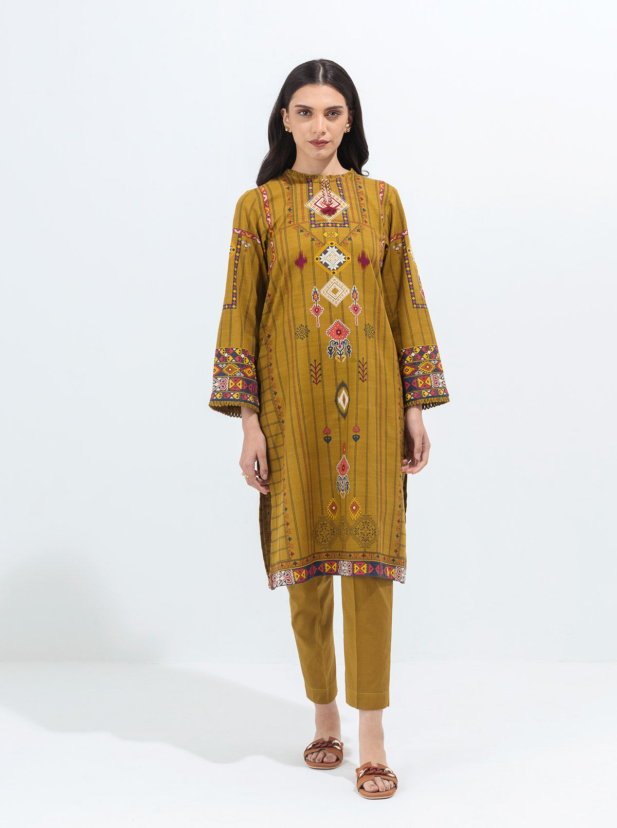 VIVID FOLK-PRINTED-2PBT2W21U03-GREEN-2000000177931-2P