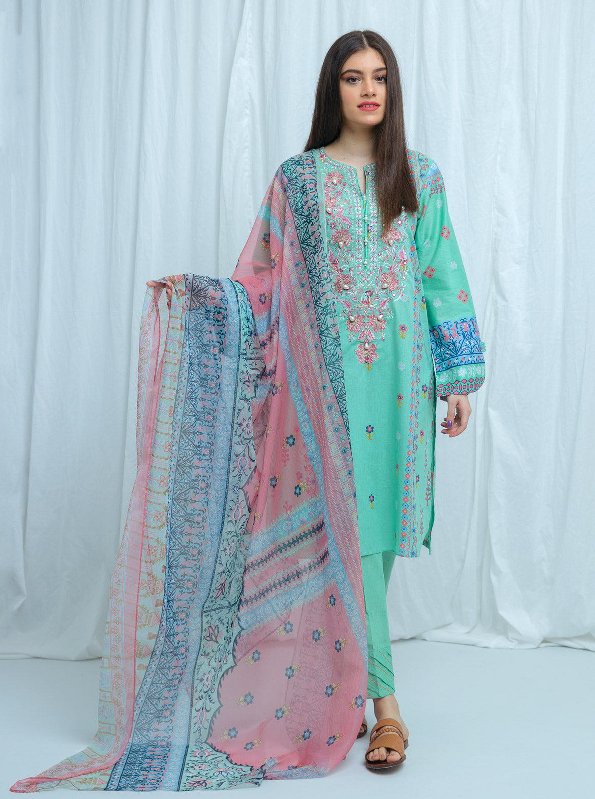 Misty Tone-Embroidered-2P (Unstitched)