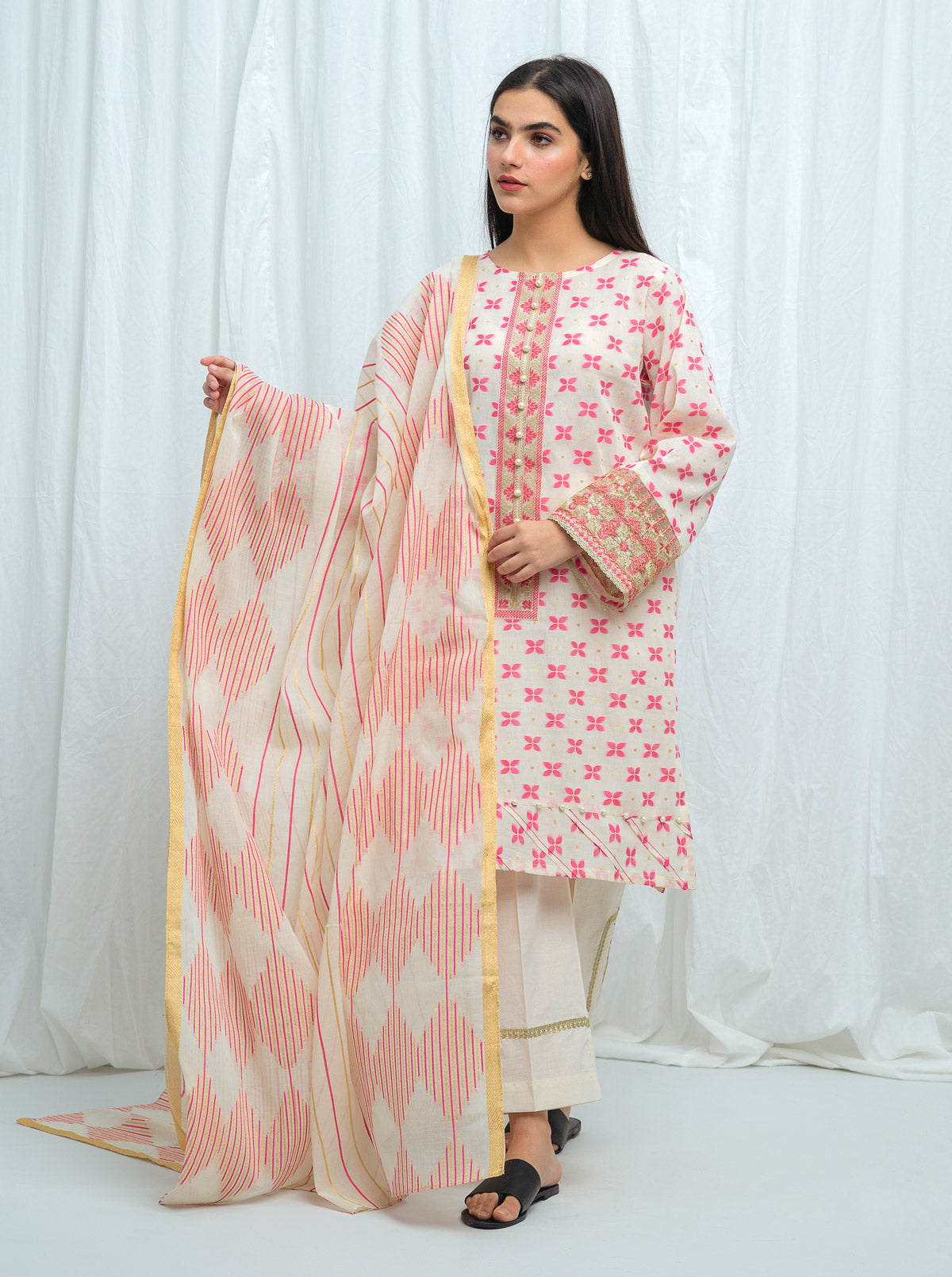 FROSTED PETAL -EMBROIDERED-2PBT3S21U96-OFFWHITE-2000000165682-2P