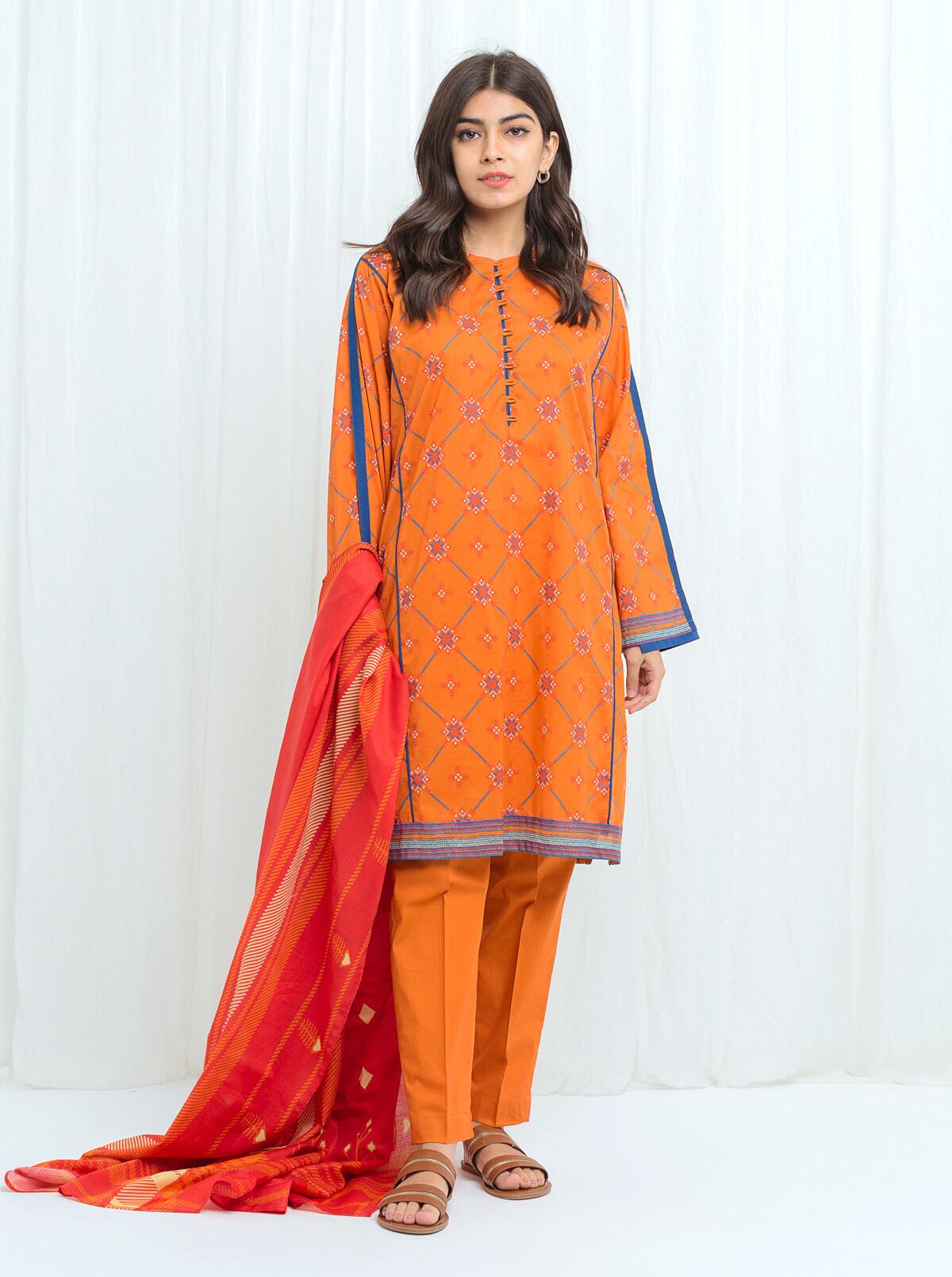 AJUW-01 EMBROIDERED KHADDAR 3 Pcs