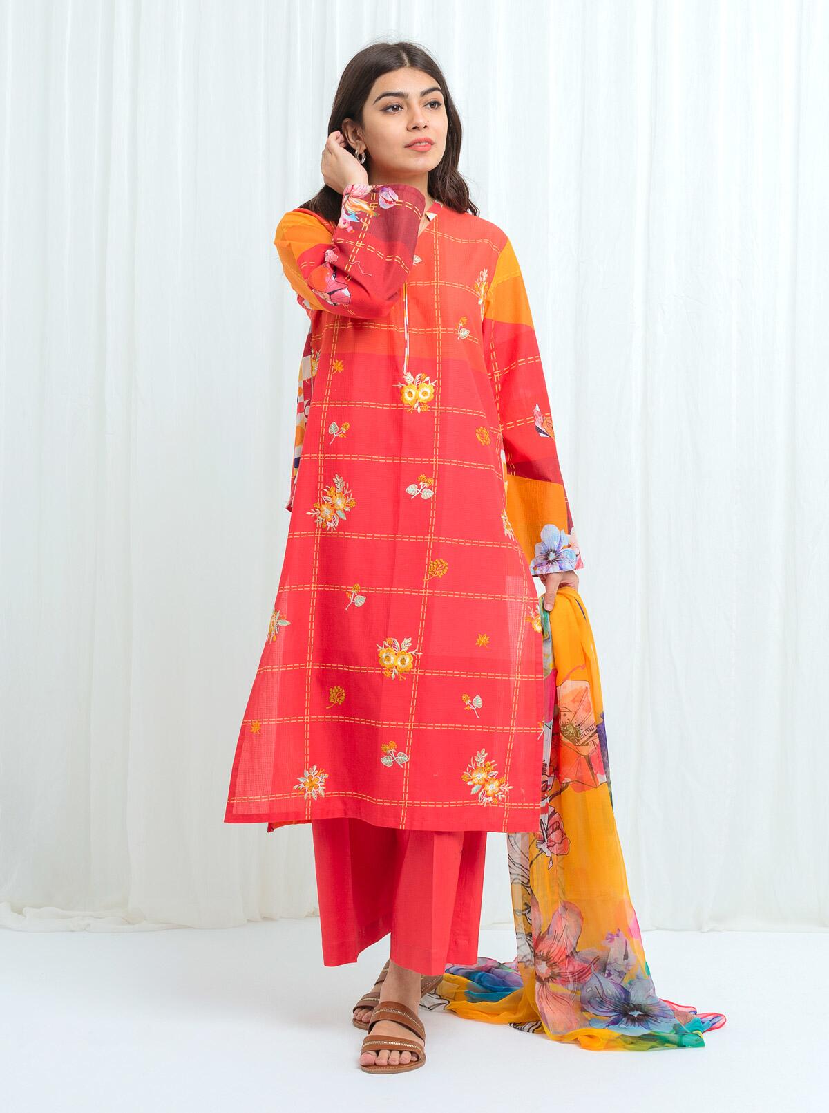 FW25DD-2867 YELLOW DYED DUPATTA