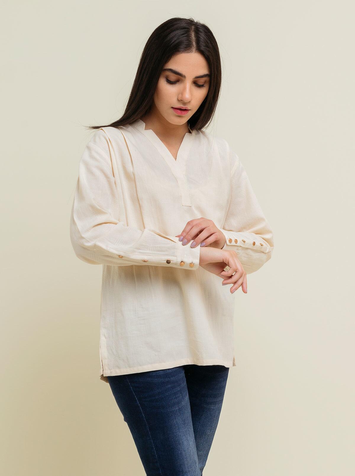 DA-1727 GREEN EMBROIDERED KURTA