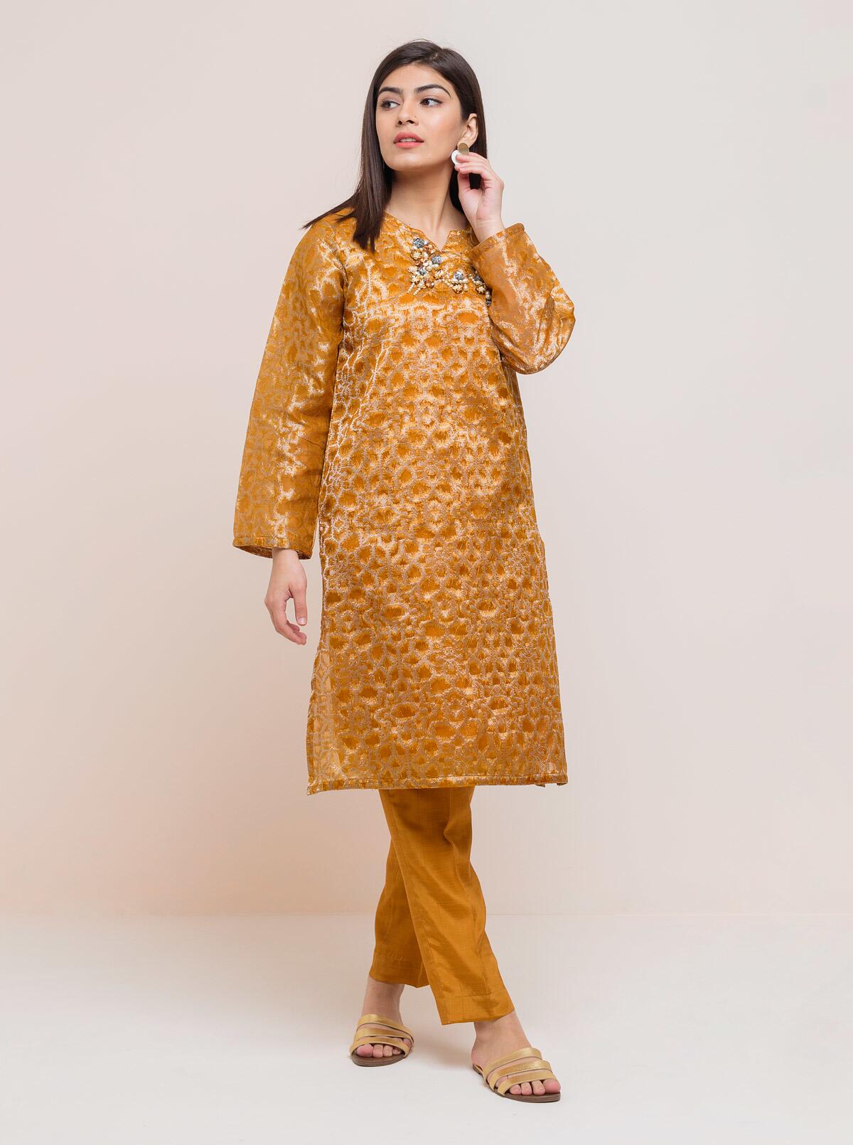 ORGANZA JACQUARD SHIRT