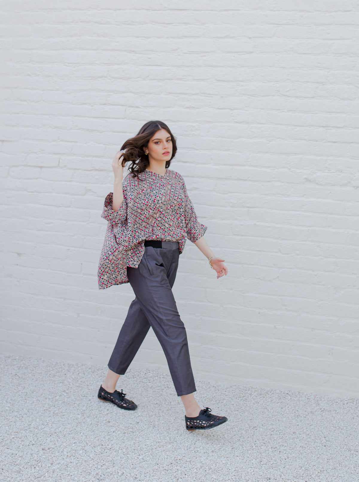 Charcoal Waist Rib Pants