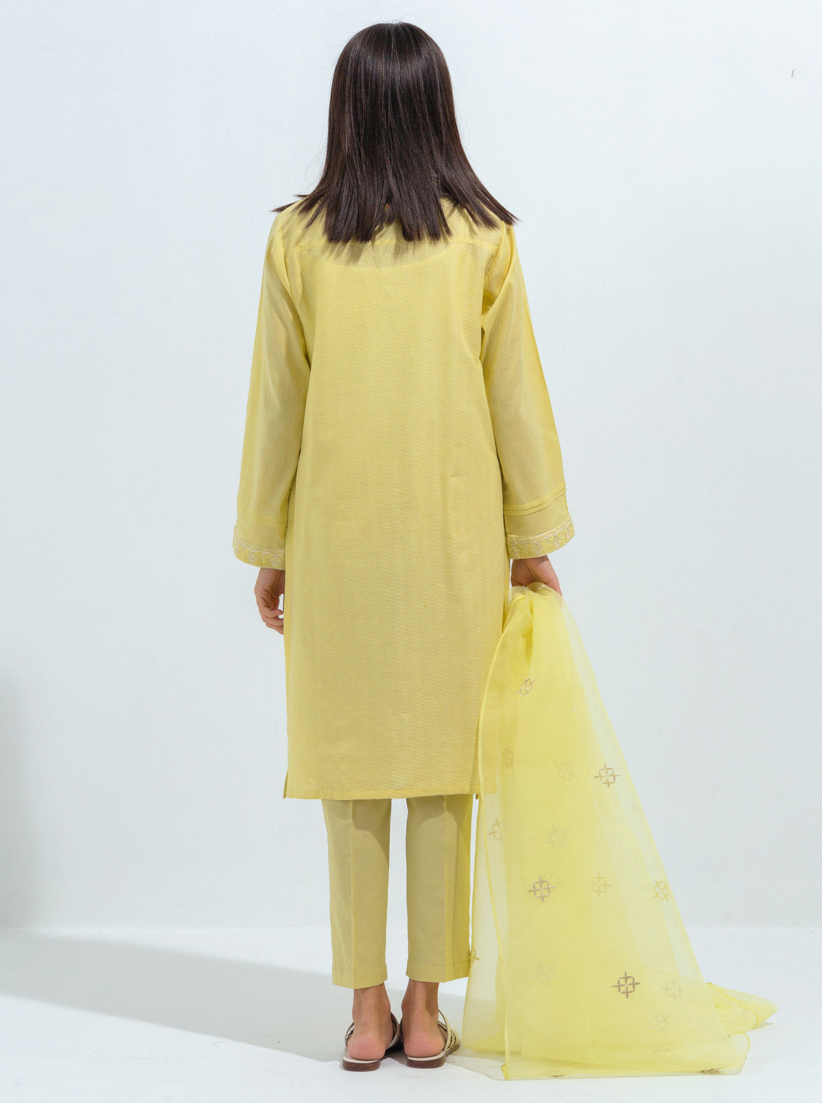 Embroidered Shirt With Dupatta