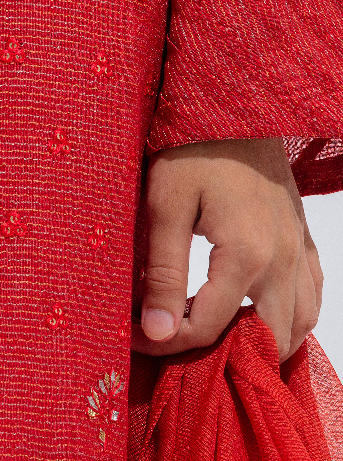 Embroidered Shirt With Dupatta And Pant