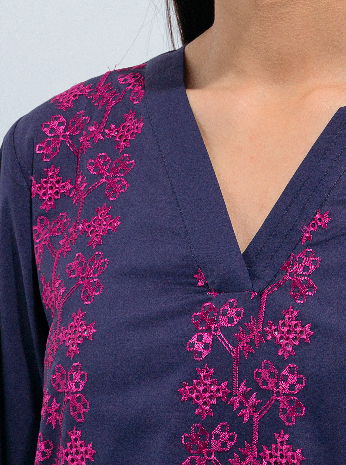 Embroidered Shirt With Pant