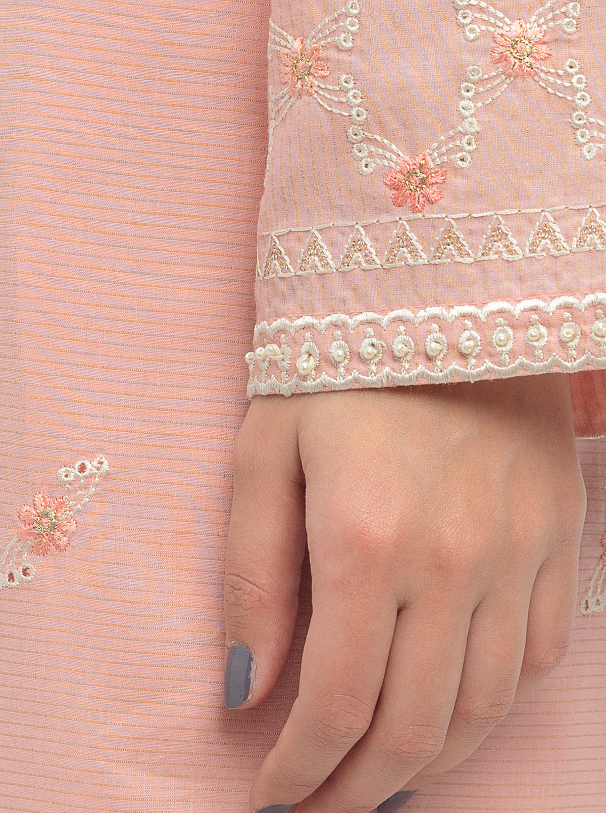 Embroidered Shirt With Dupatta