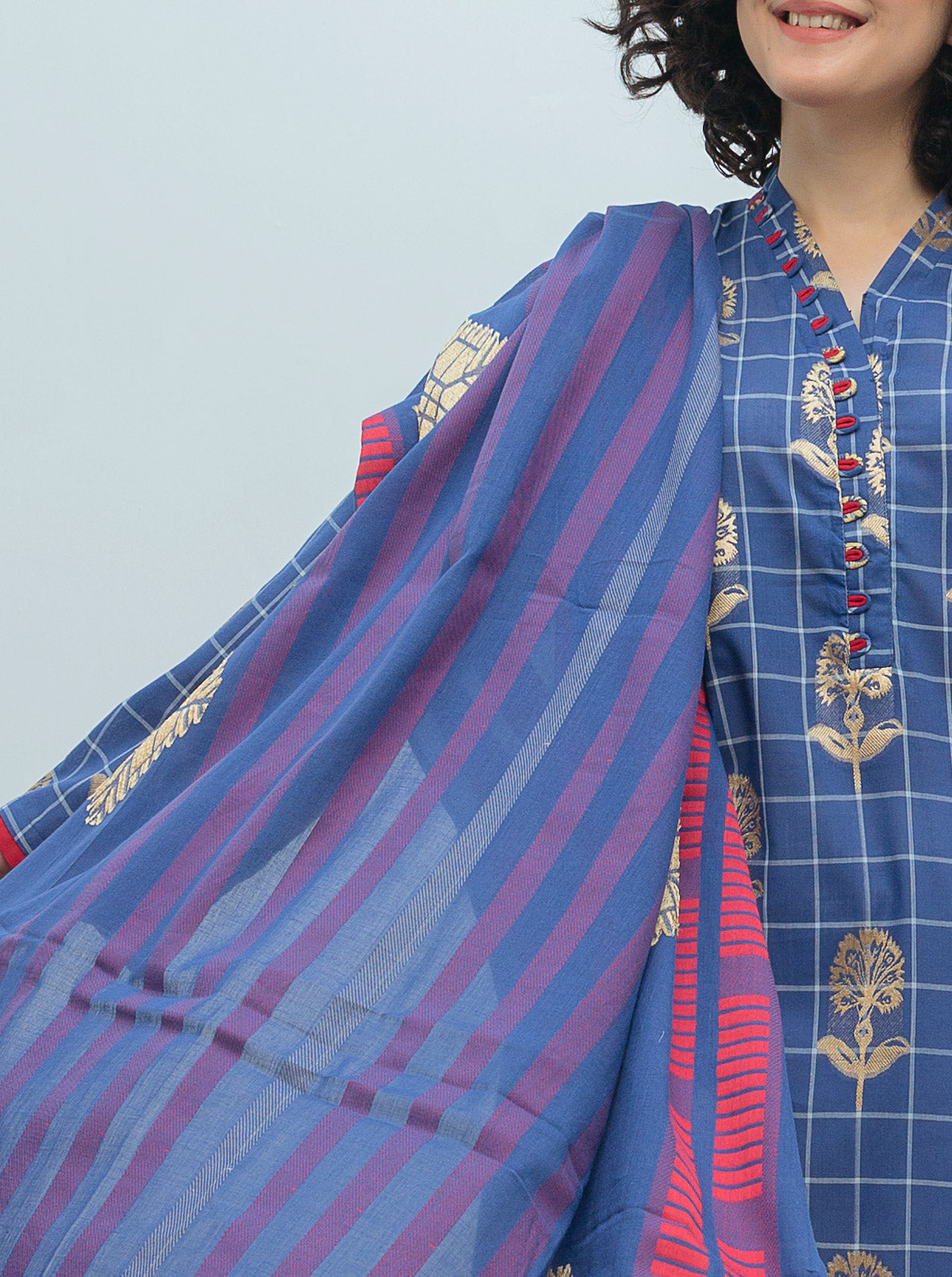 2 Piece Embroidered Jacquard Suit (Pret)