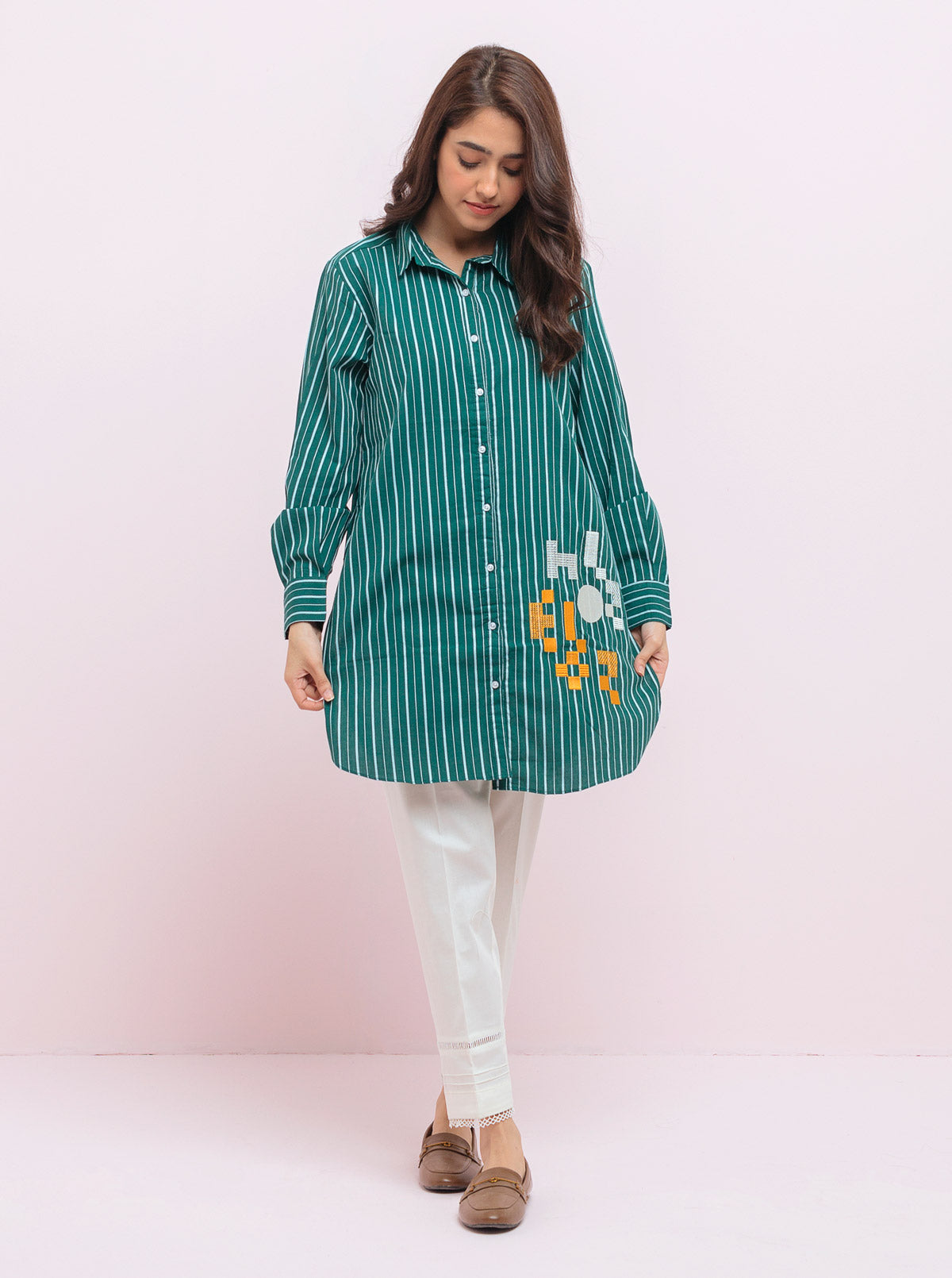 AJZS-21 EMBROIDERED GEORGETTE CHIFFON 2 PCS