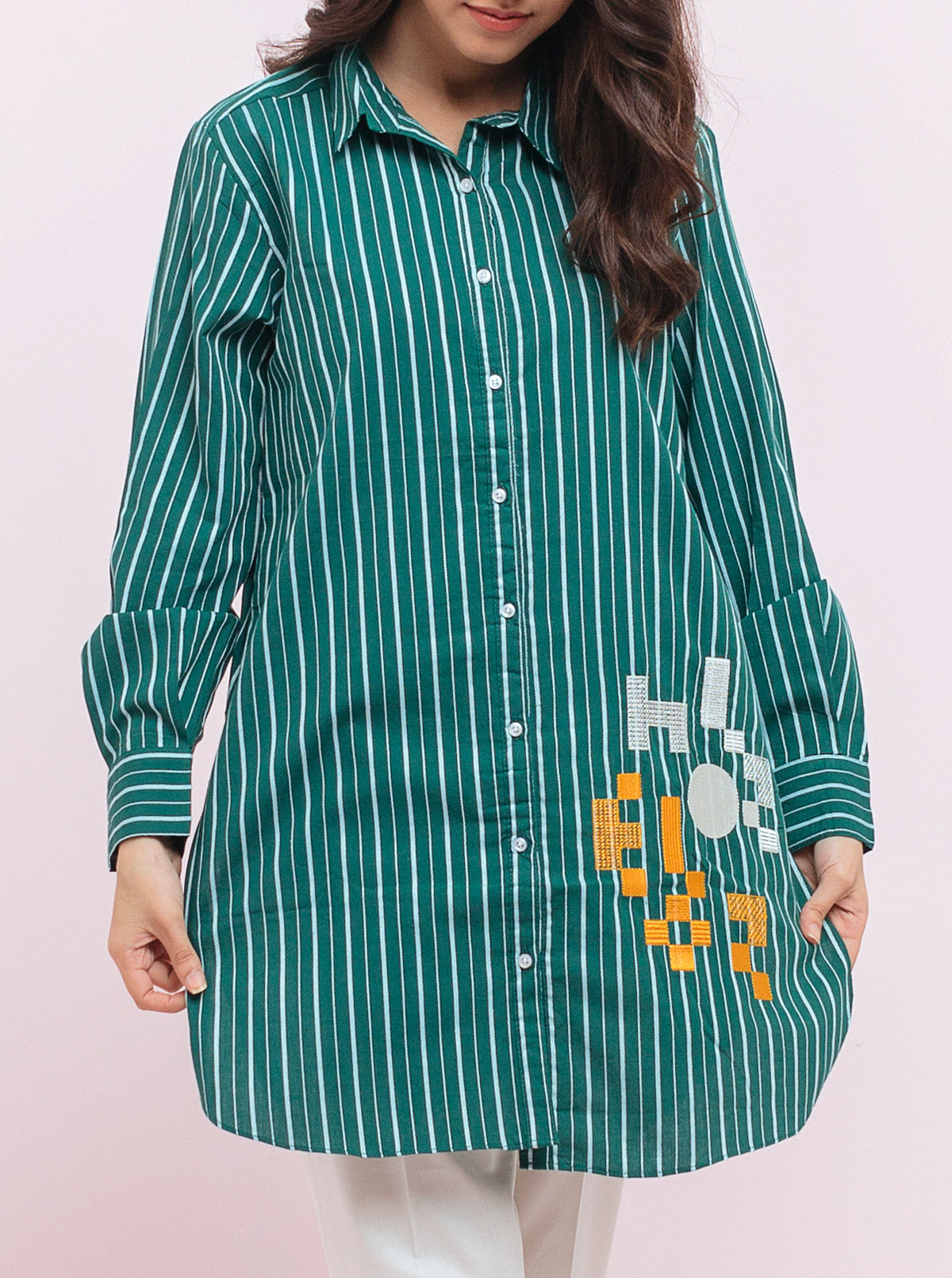 AJZS-21 EMBROIDERED GEORGETTE CHIFFON 2 PCS