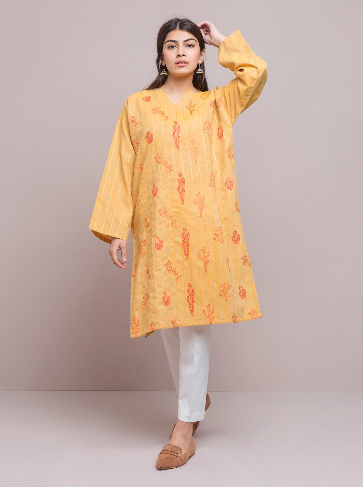 AJUBEP-05 Printed Embroidered Cambric Unstitched 3 Pcs