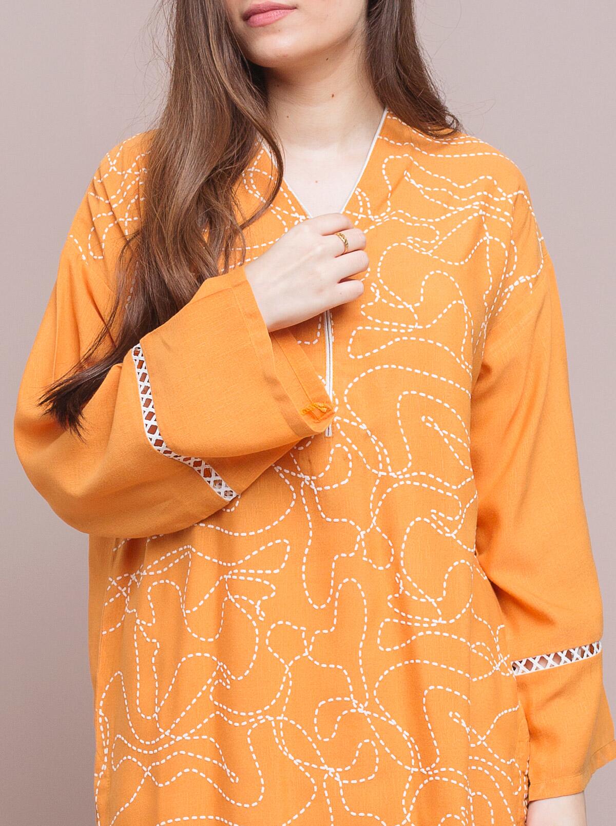 AJUBEP-03 Printed Embroidered Cambric Unstitched 3 Pcs