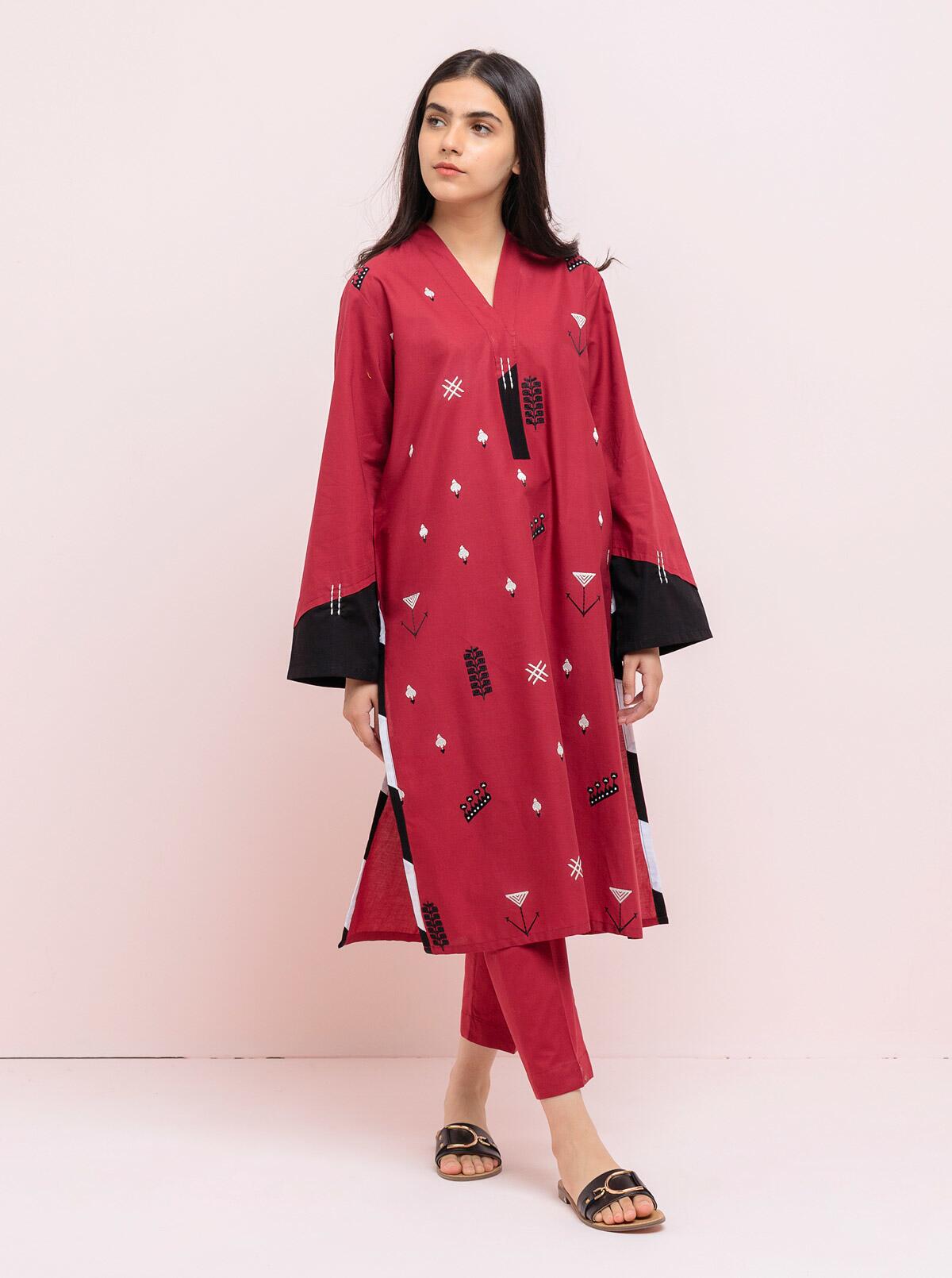 LIANA NAVY BLUE LUXURY EMBROIDERED LAWN 3PCS SET - READY TO WEAR
