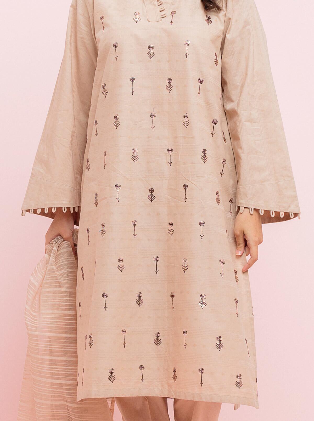 DA-1683 MAROON EMBROIDERED KURTA