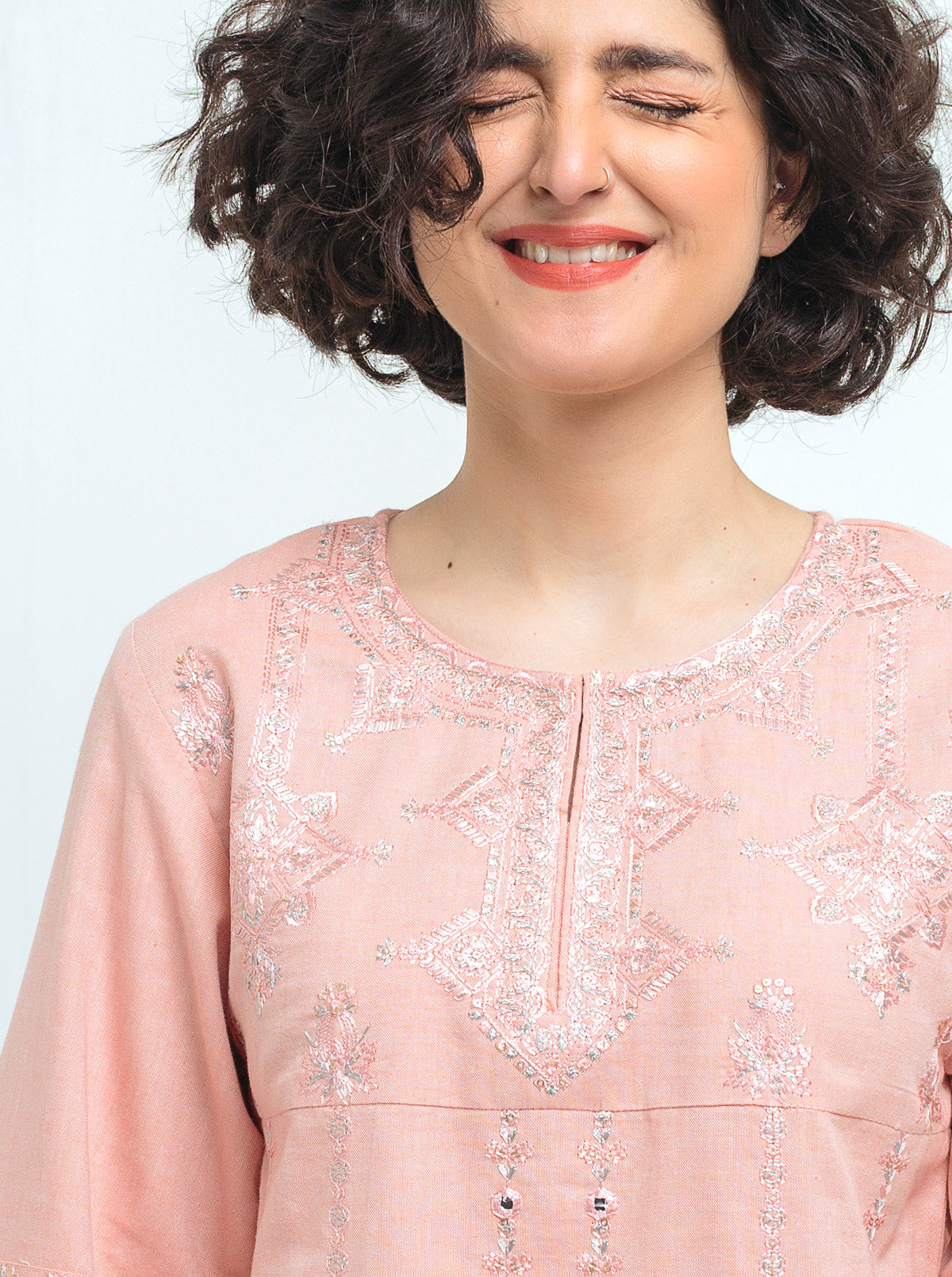 EMBROIDERED CHIFFON UF-4277