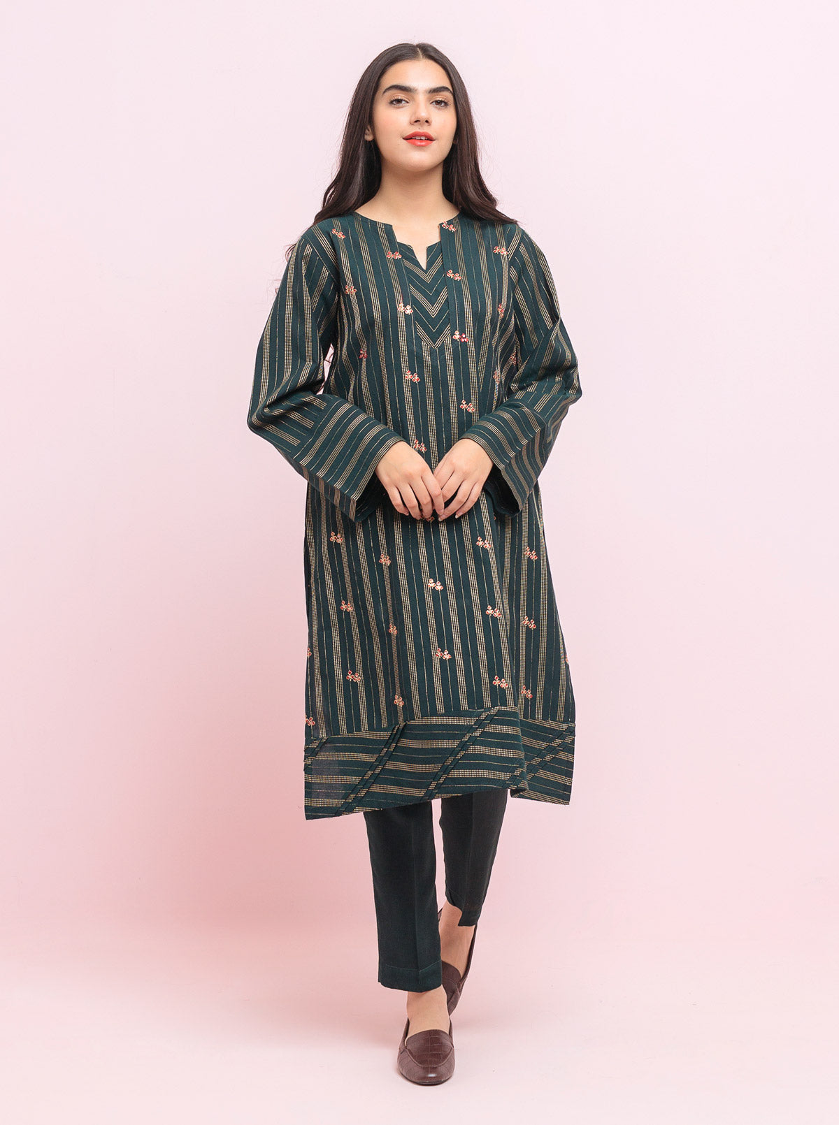 AJUW-46 PRINTED KHADDAR 3 Pcs
