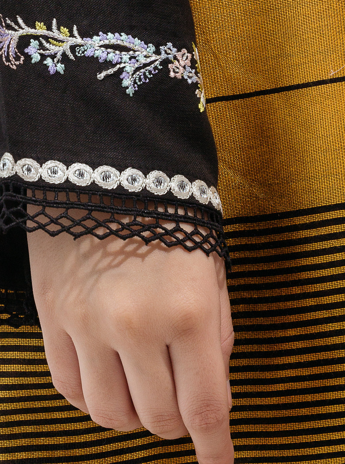 Embroidered Shirt With Dupatta
