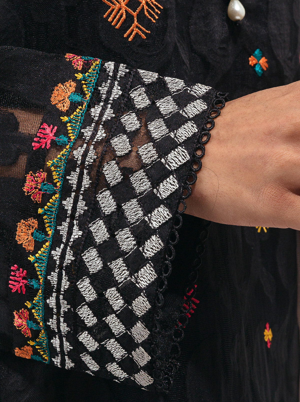 2 Piece Embroidered Jacquard Suit (Luxury Pret)
