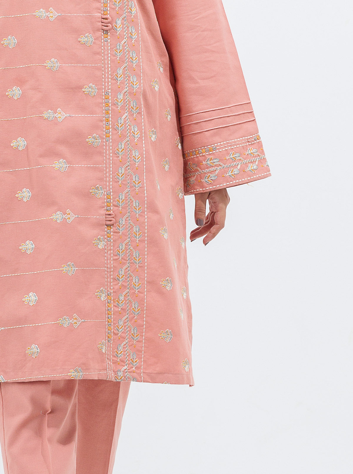 Embroidered Shirt With Pant