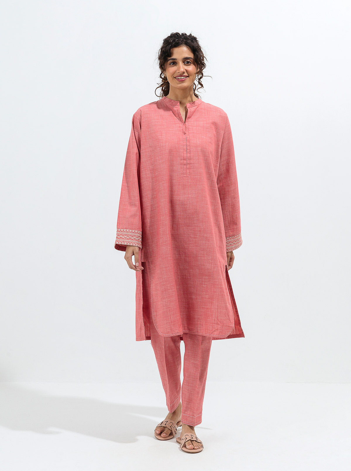 Embroidered Shirt With Pant