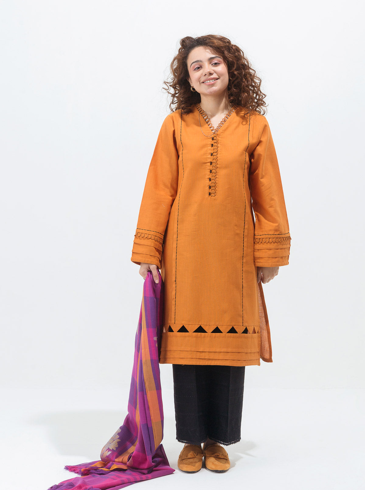 Basic Shirt With Dupatta