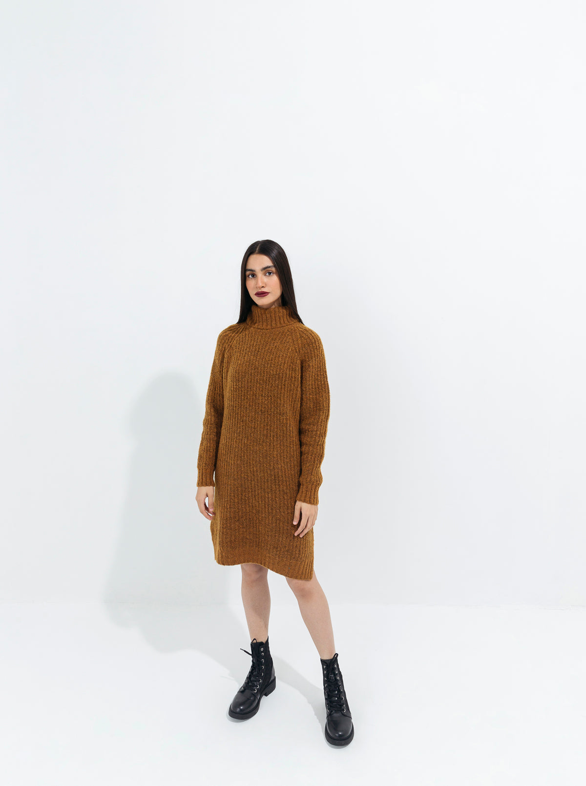 Mustard Double Fuzzy Knit Sweater