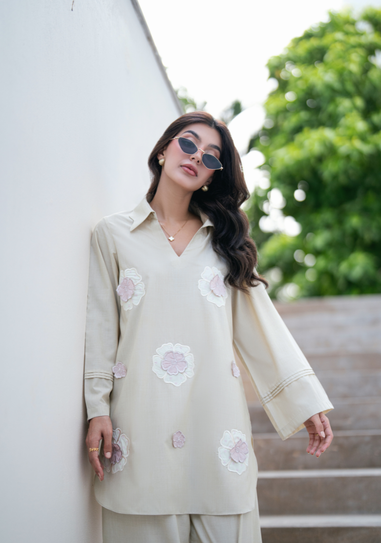 Butter Yellow Polka Set