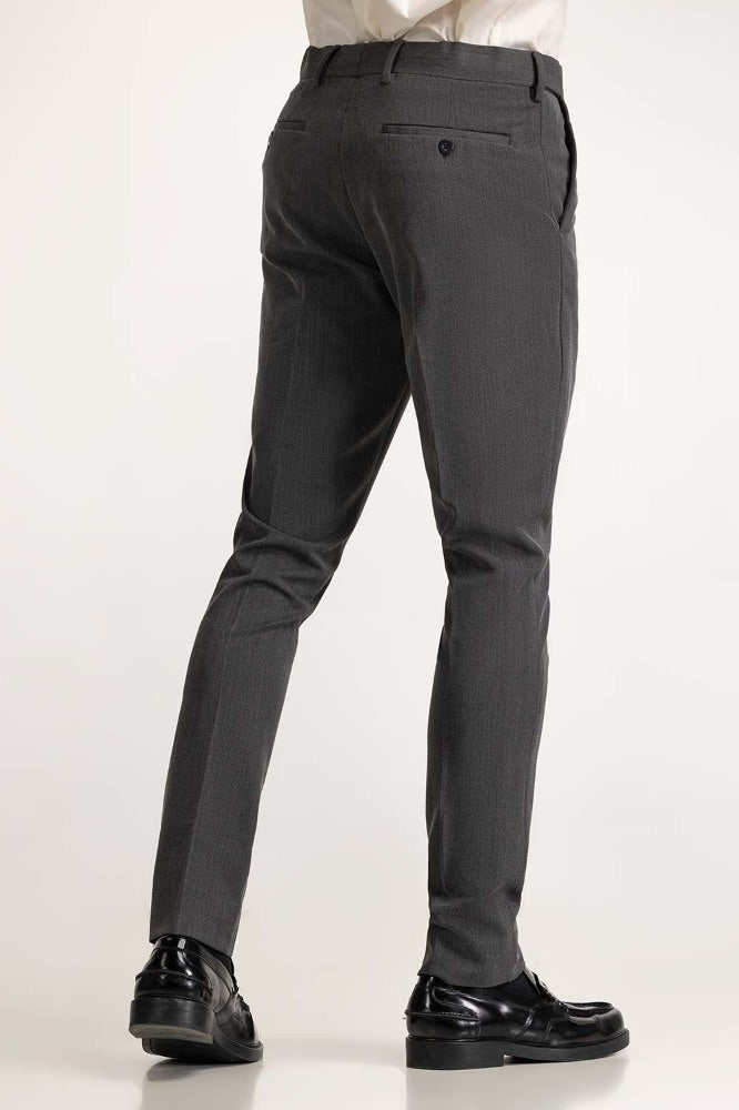 Charcoal Basic Dress Pant